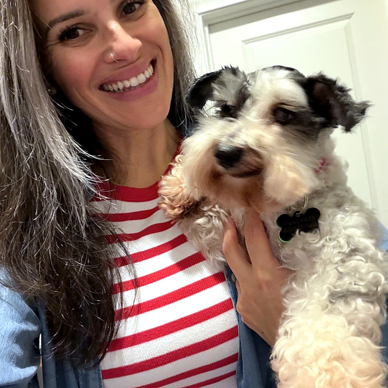 Colleen Stewart with one of her own pets